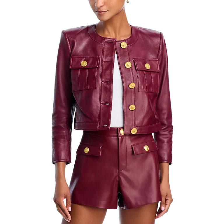 L'Agence Deidra Leather Jacket