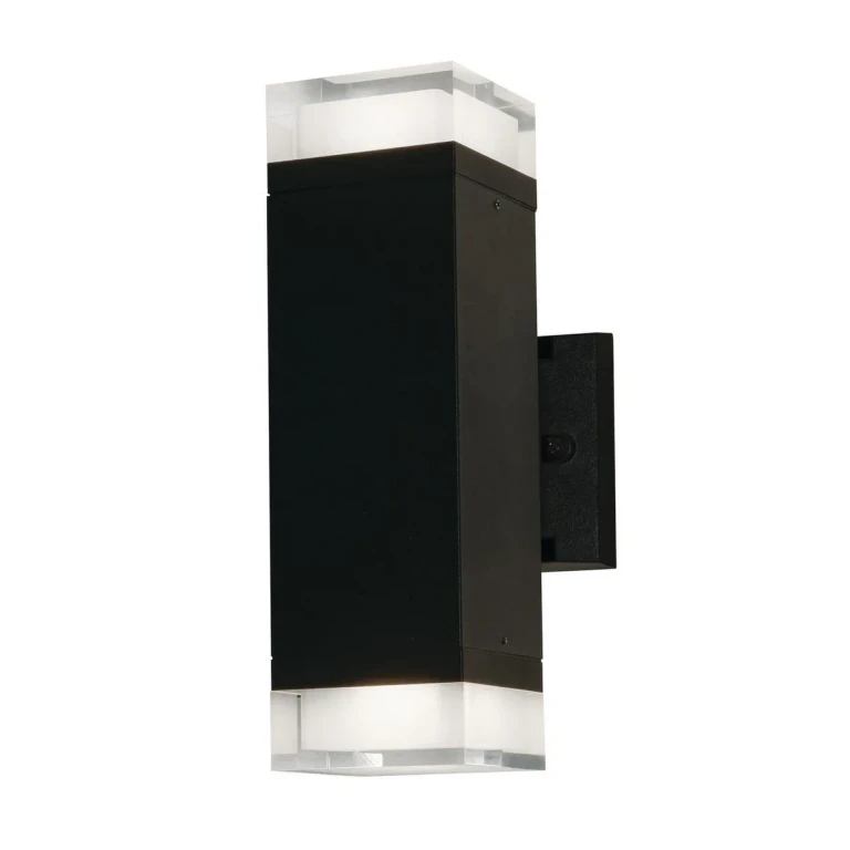 Edmund LED Outdoor Wall Sconce in Black