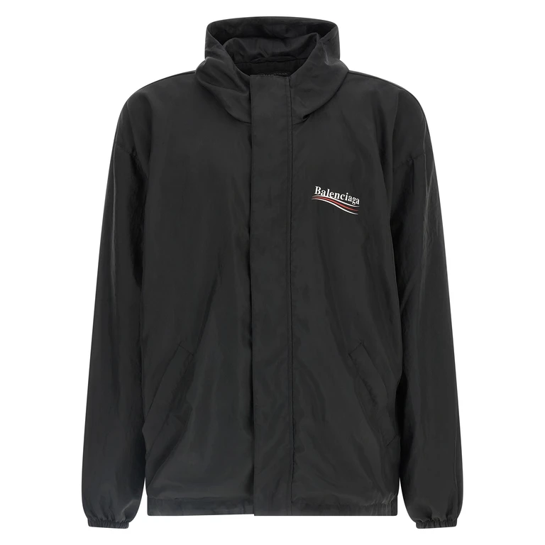 Black Polyester Shell Jacket Clothing - Men