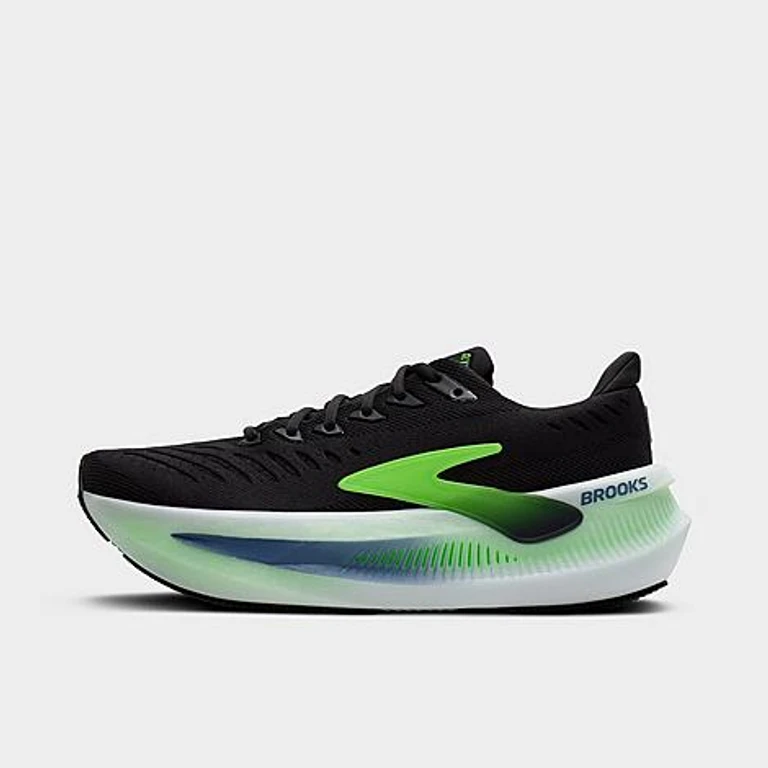 Brooks Men's Glycerin Max 2 Running Shoes in Phantom/White/Green Gecko Size: 8.0