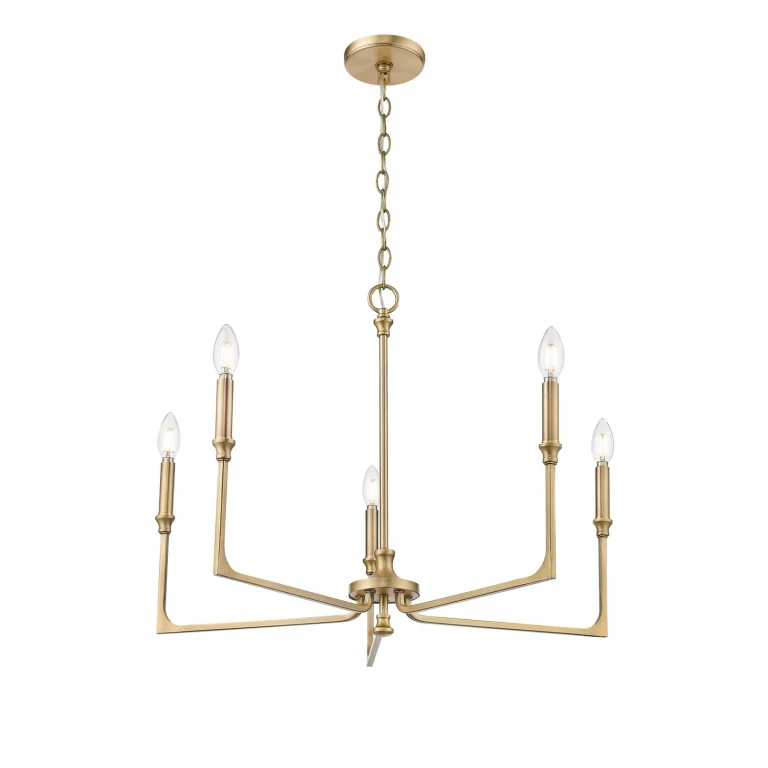 Vintage Brass Chandelier from the Azara Collection
