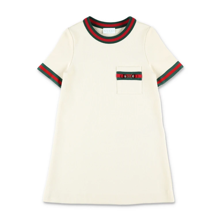 Gucci kids cotton Horsebit dress Ivory