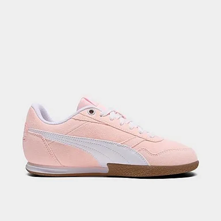 Girls' Big Kids Puma Bella Donna Casual Shoes in Frosty Pink/Puma White Size: 4.0