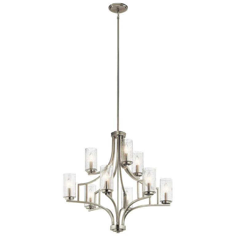 Vara Chandelier 9-Light in Brushed Nickel