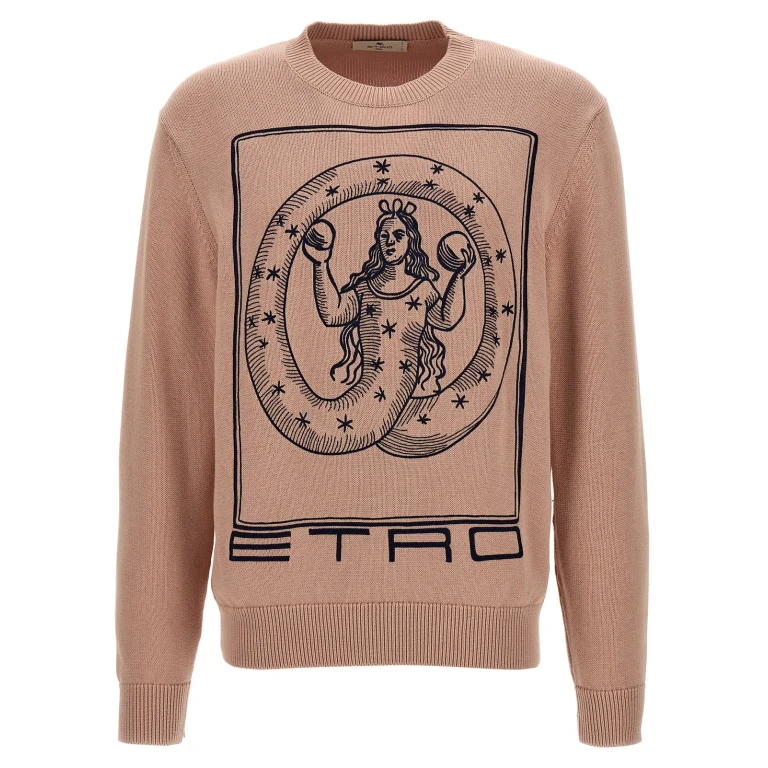 Etro Rundhals-Pullover - Beige