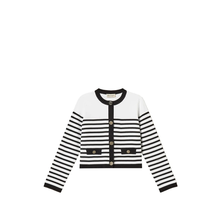 Twinset Kids Cardigan Black Maglia