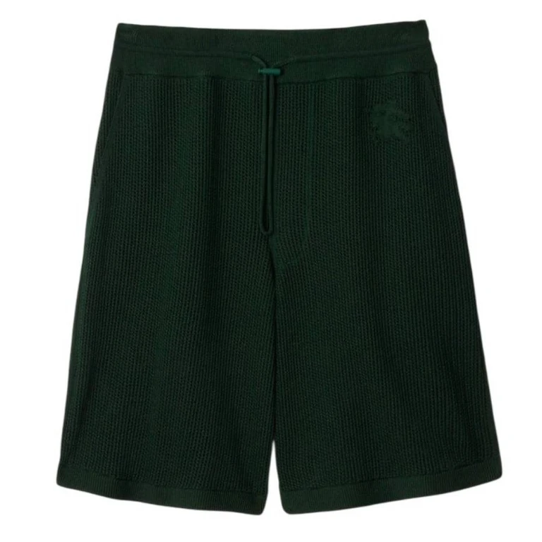 Burberry EKD Embroidered Cotton Mesh Shorts