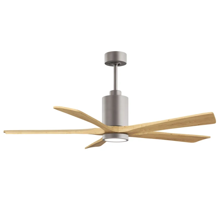 Brushed Nickel 60" Ceiling Fan from the Patricia-5 Collection