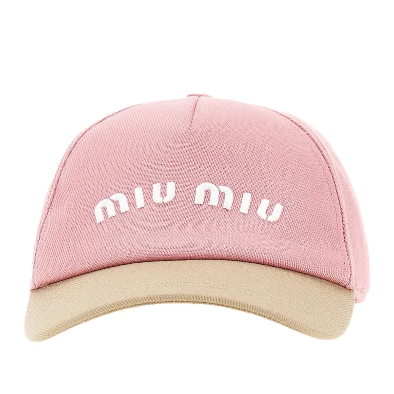 MIU MIU Baseball cap with logo embroideery Woman M