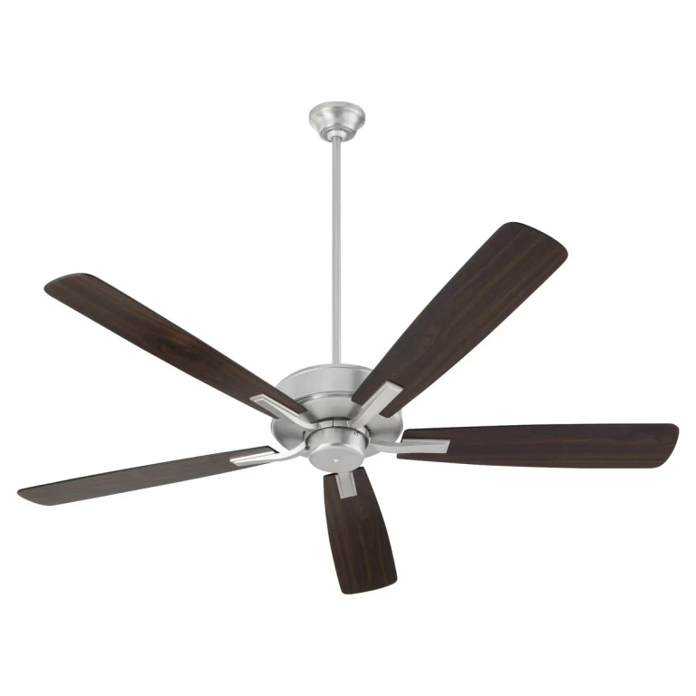 Satin Nickel 60" Ceiling Fan from the Ovation Collection