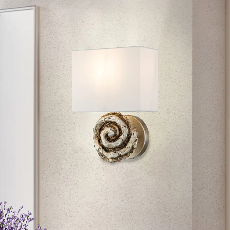 Silver Leaf Wall Sconce from the Swirl Collection