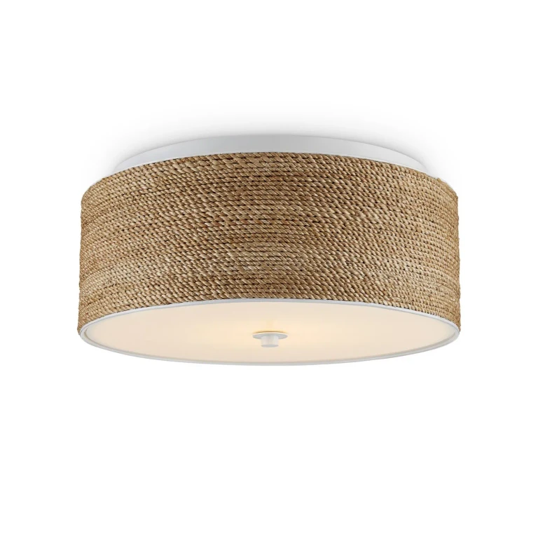Natural White LED Flush Mount from the Coulton Rope Flush Mount Collection