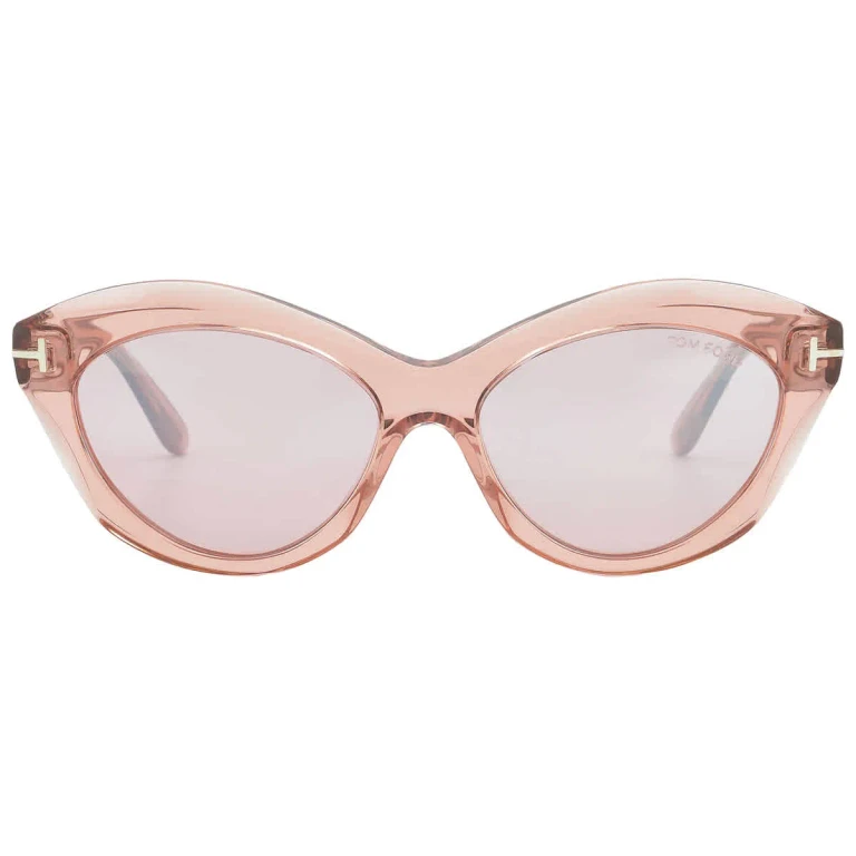 Tom Ford Toni Violet Gradient Mirror Cat Eye Ladies Sunglasses FT1111 72Z 55