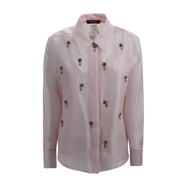 Max Mara Studio Shirts Pink Silk - Women