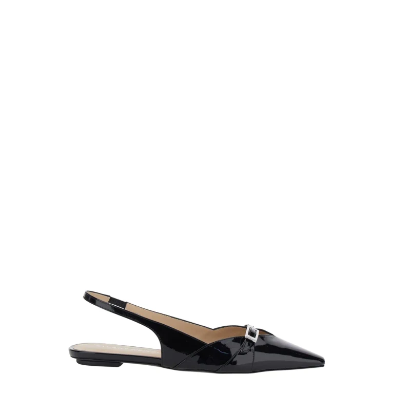 Stuart Weitzman Ballet Shoes georgie Slingback Black With Elegant Leather Detail For Women