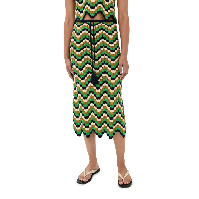ESCVDO Suspiro Skirt Green/Blue L