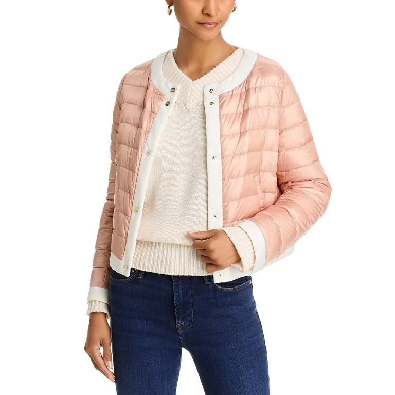 Herno Matte Trim Quilted Short Jacket