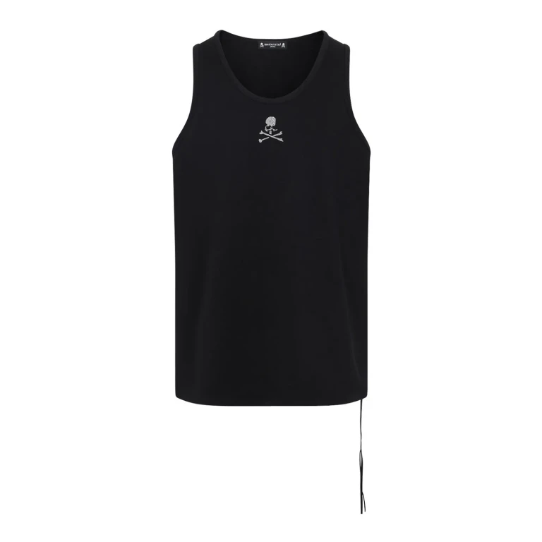 MASTERMIND JAPAN - Mastermind Japan Glass Beaded Loopwheel Tank Top