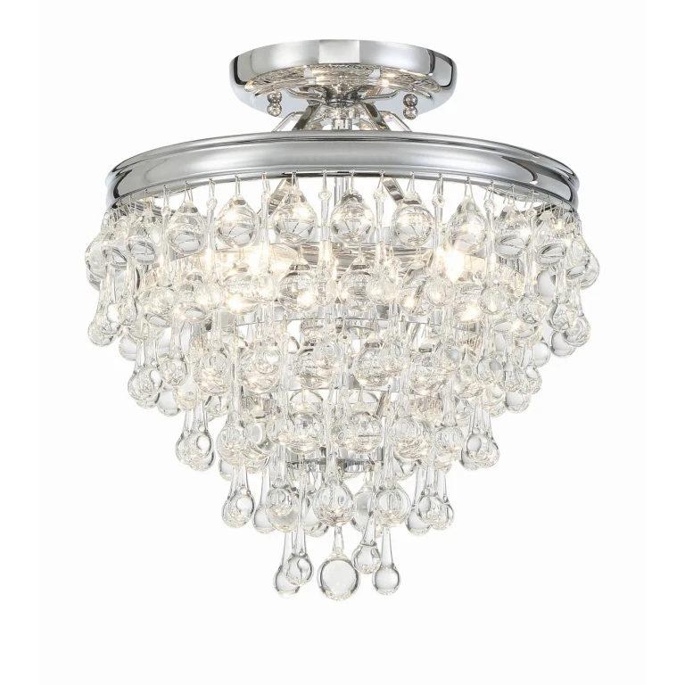 Calypso 3-Light 12" Ceiling Light in Polished Chrome