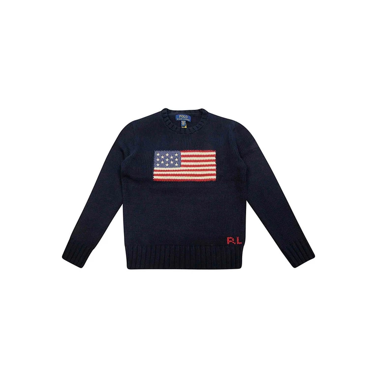Ralph Lauren Pull Col Bateau - Bleu Foncé