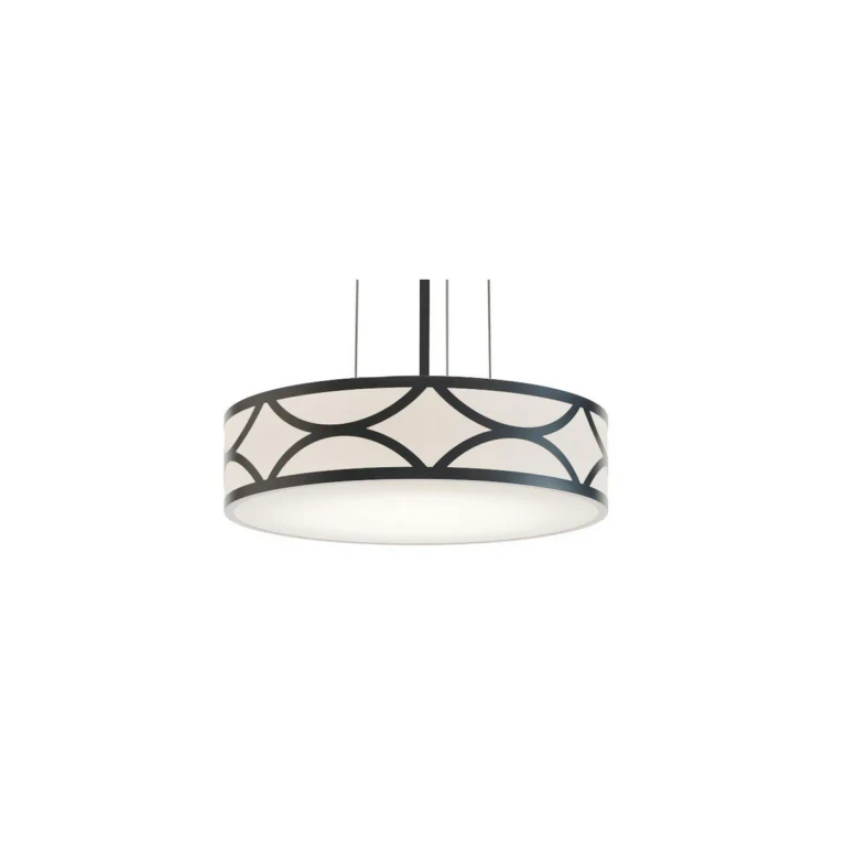 Black LED Pendant from the Lake Collection