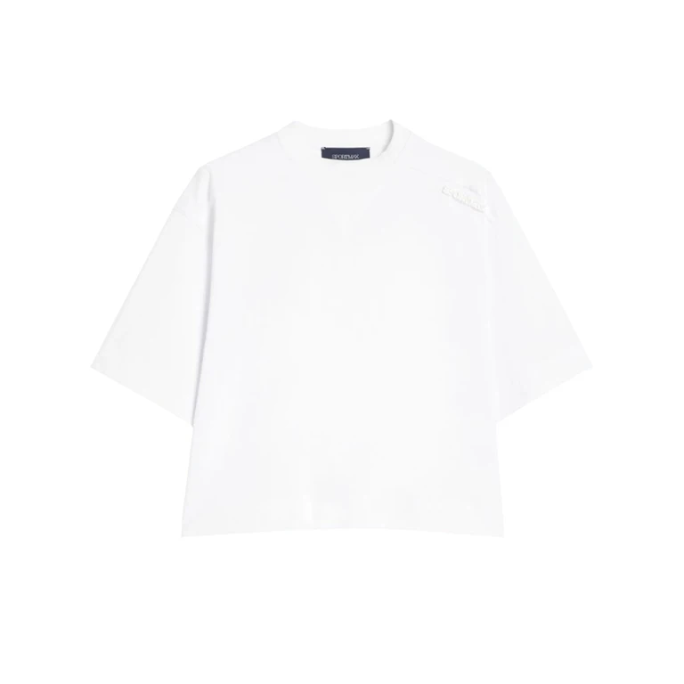 Sportmax Denim Spdmassa White T-shirt - Women