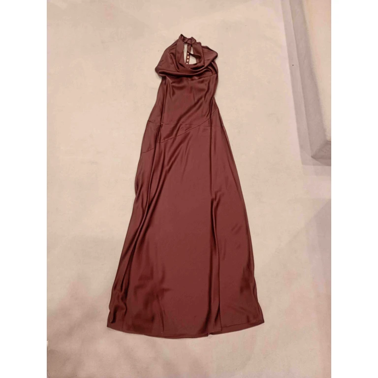 Liujo Abito Schiena Nuda Brown Viscose Dress - Women