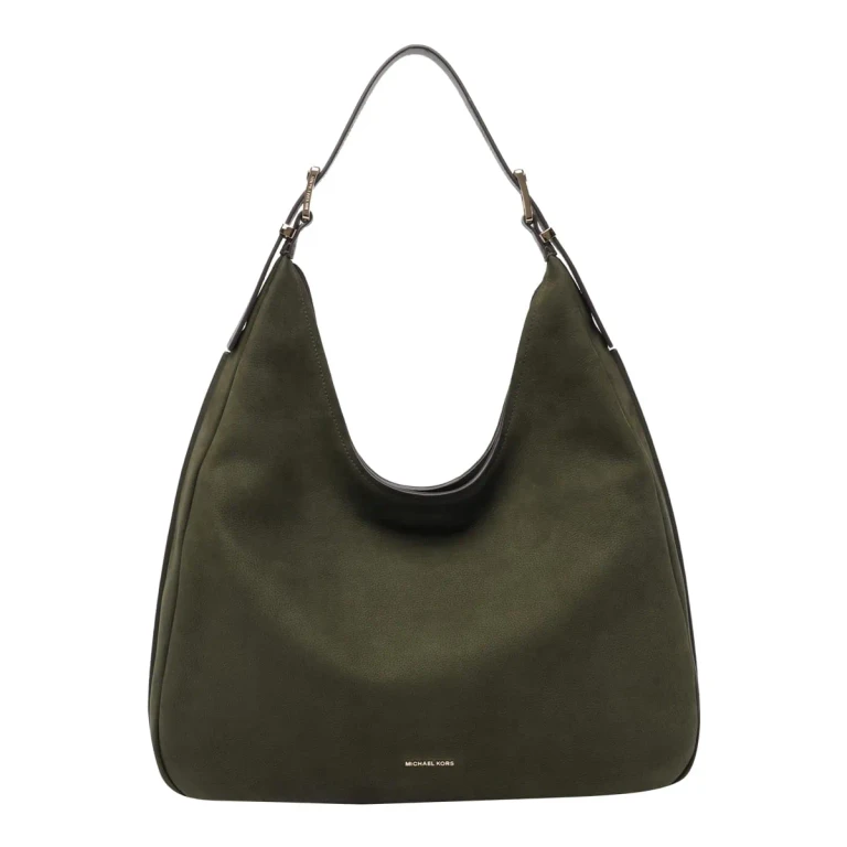 MICHAEL Michael Kors Brown Shoulder Bag With Logo Lettering On The Front In Leather Woman