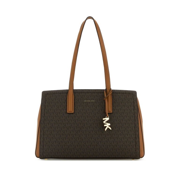 Michael Kors Printed Canvas Medium Laila Shopping Bag