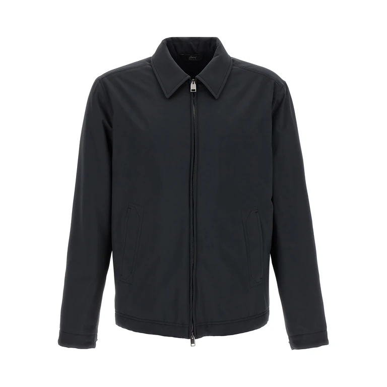 Brioni Blue Polyester Shell Jacket Clothing - Men