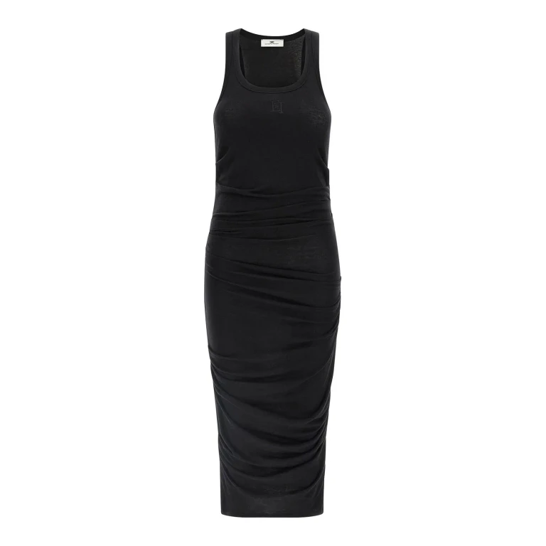 Elisabetta Franchi Robe Au Genou - Noir