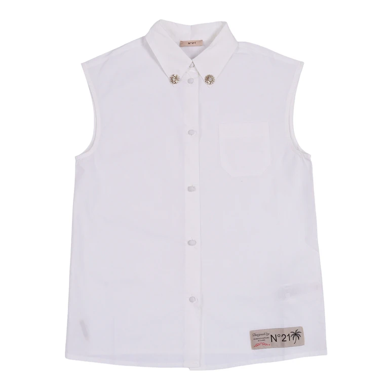 N21 Kids Shirts White Cotton