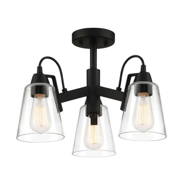 Coal Semi Flush Mount from the Beckonridge Collection