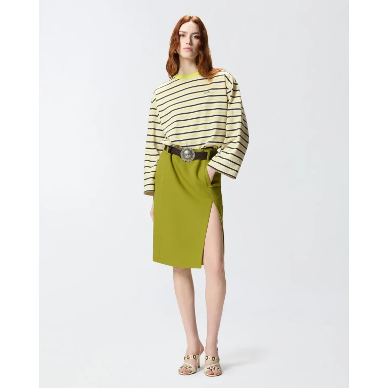 Pinko T-shirt rayé avec broderie PINKO