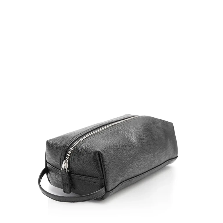 Royce New York Leather Compact Toiletry Travel Bag