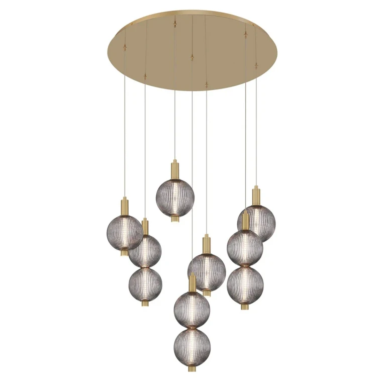 Gold LED Pendant from the Palmas Collection