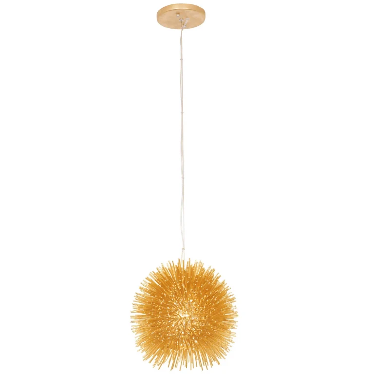 Gold One Light Mini Pendant from the Urchin Collection