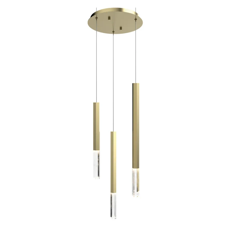 Gold LED Pendant from the Diaphane Collection