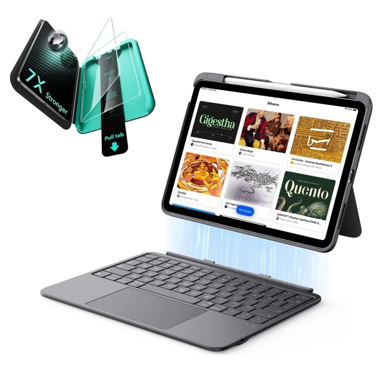 iPad Air 11" (2024) Flex Keyboard Case (Detachable) Protection Bundle- US Layout-Dark Gray - US Layout-Dark Gray