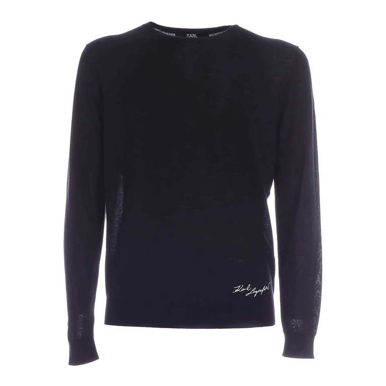 Karl Lagerfeld Pull Col Rond - Noir