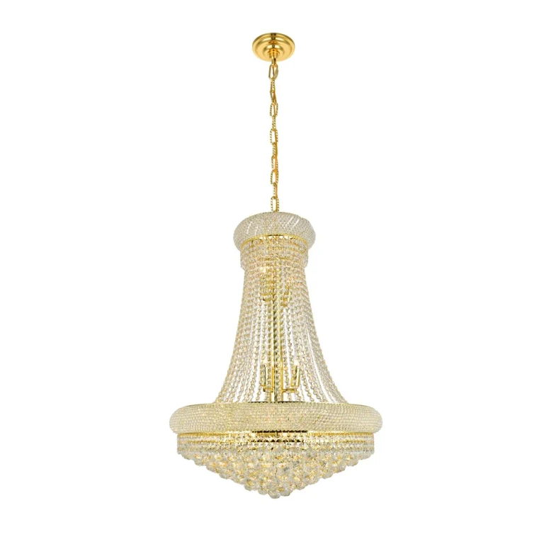 Gold 14 Light Chandelier from the Primo Collection