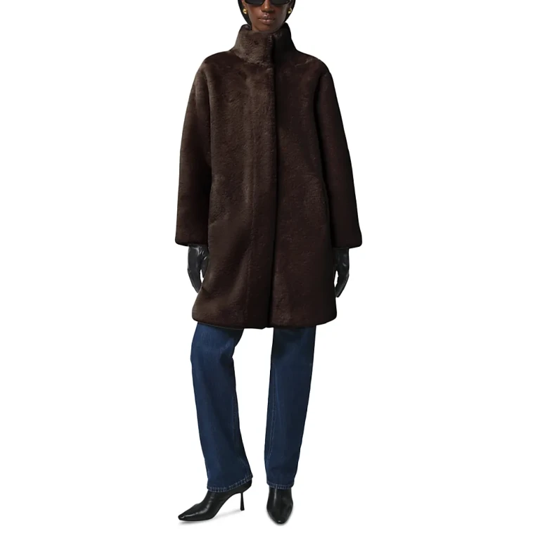 Apparis Blair Faux Fur Mid Length Coat