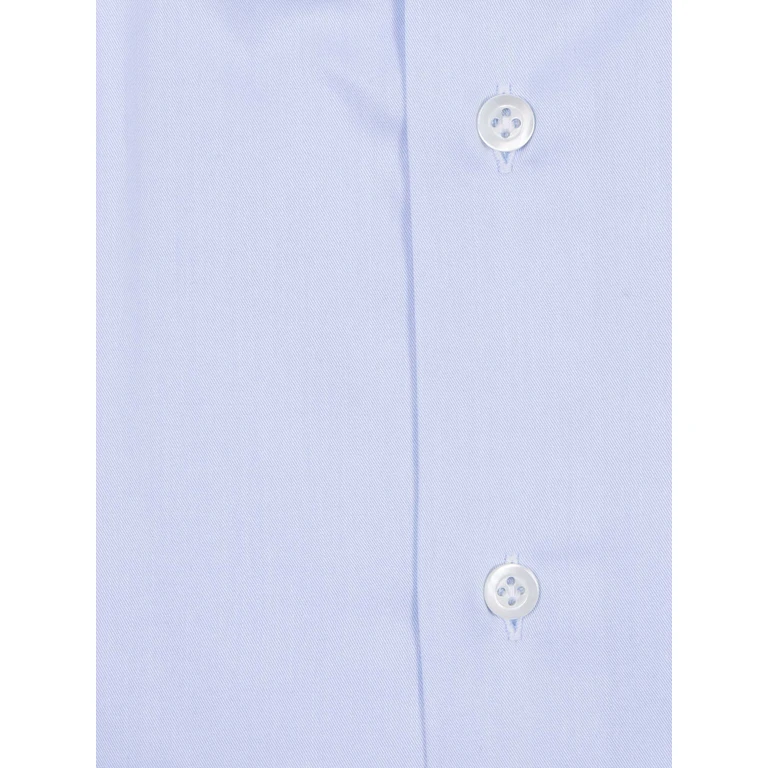 Mazzarelli Camicie Slim Fit Cotton Shirt Light Blue - Men