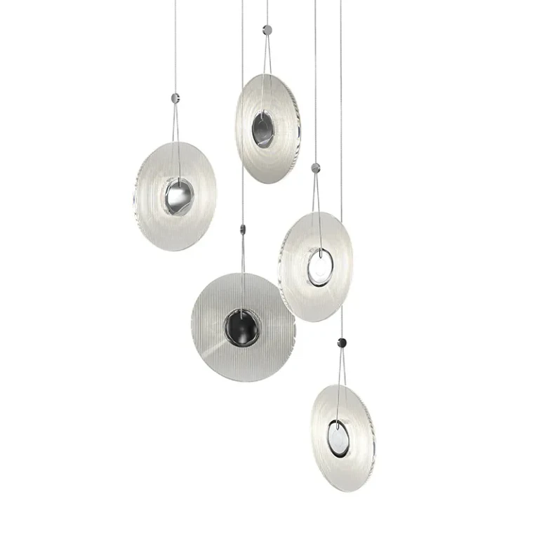 Polished Chrome LED Pendant from the Meclisse Collection