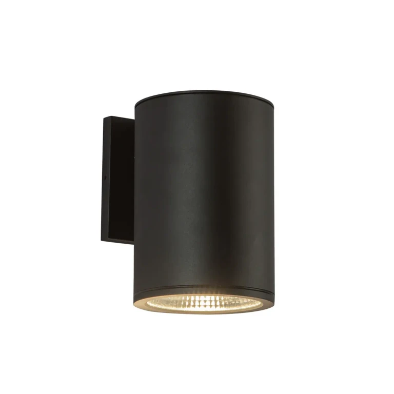 Black LED Outdoor Wall Sconce from the Nordic Collection