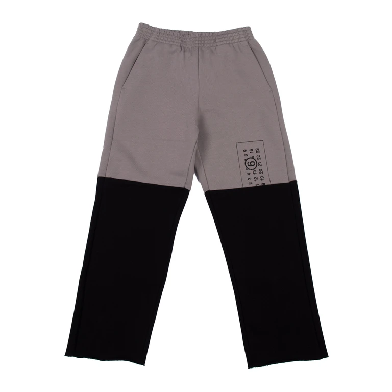 Mm6 Maison Margiela Kids Pants Grey Cotton - Kids