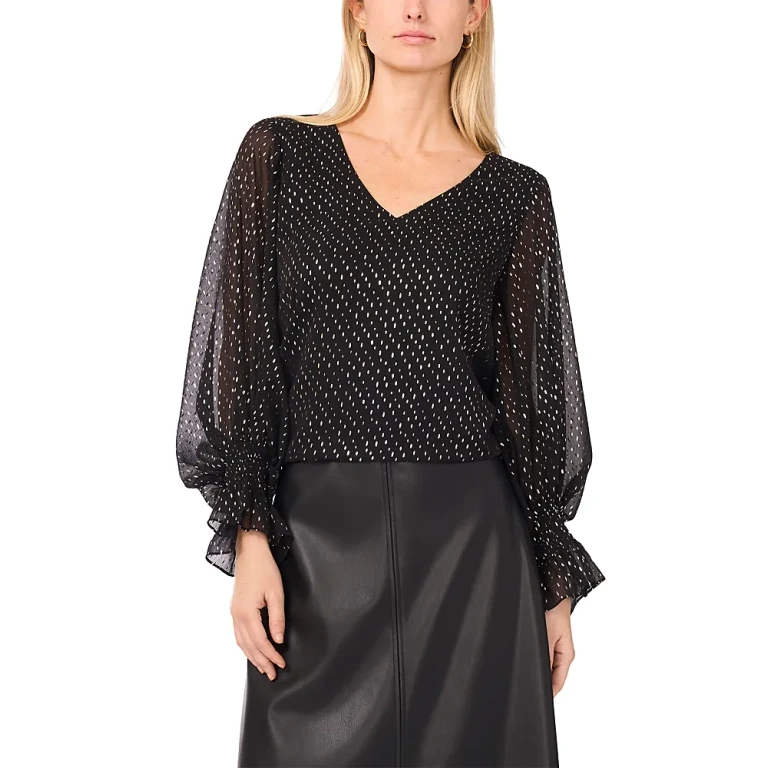 Vince Camuto Balloon Sleeve Top
