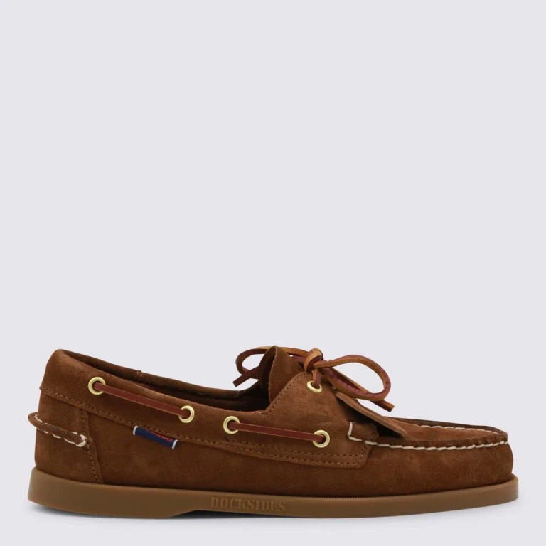 Sebago Loafers portland Brown With Rounded Toe In Leather For Men