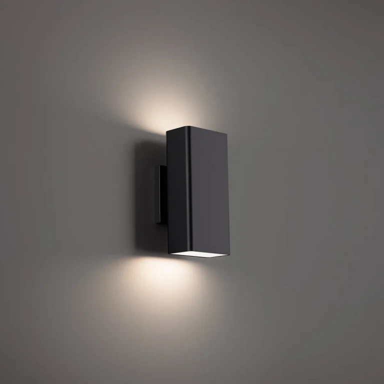 Black LED Outdoor Wall Sconce from the Edgey Collection