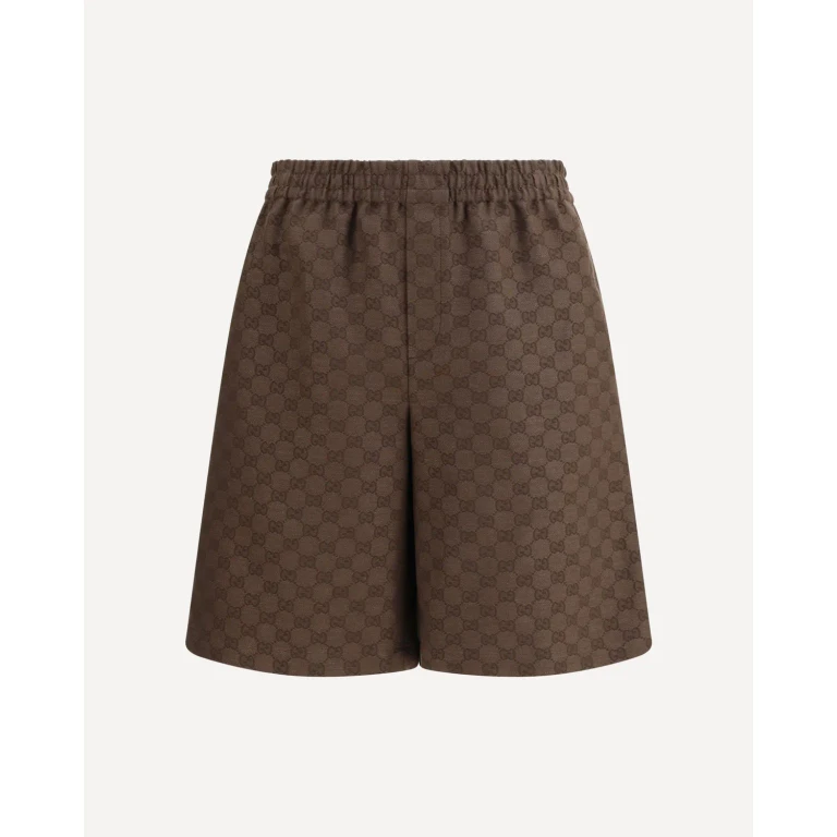 Pantalones cortos Gucci de tejido GG y mezcla de lino